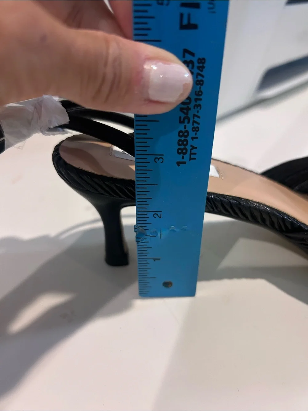Saks Fifth Avenue Black Knotted Ankle Strap Heels 8.5